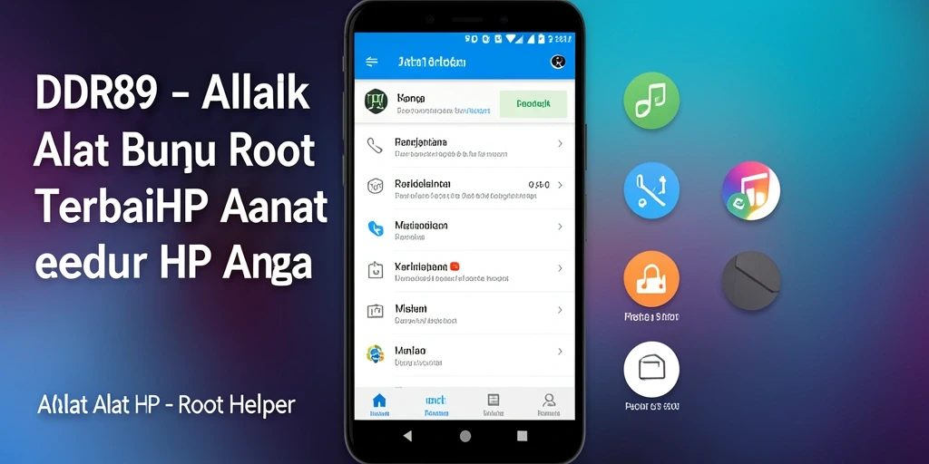 Tampilan antarmuka aplikasi Root Helper IDR89 yang sederhana dan efektif.