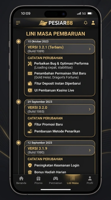 Riwayat Versi pesiar88: Pembaruan Terbaru dan Penting